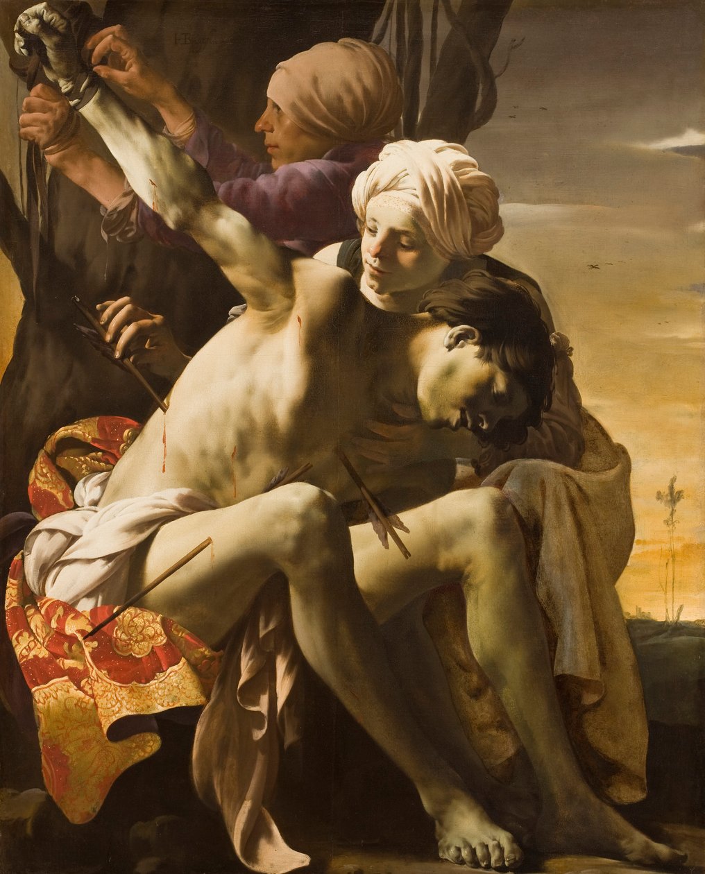 Św. Sebastian pod opieką Ireny, 1625 autorstwa Hendrick ter Brugghen