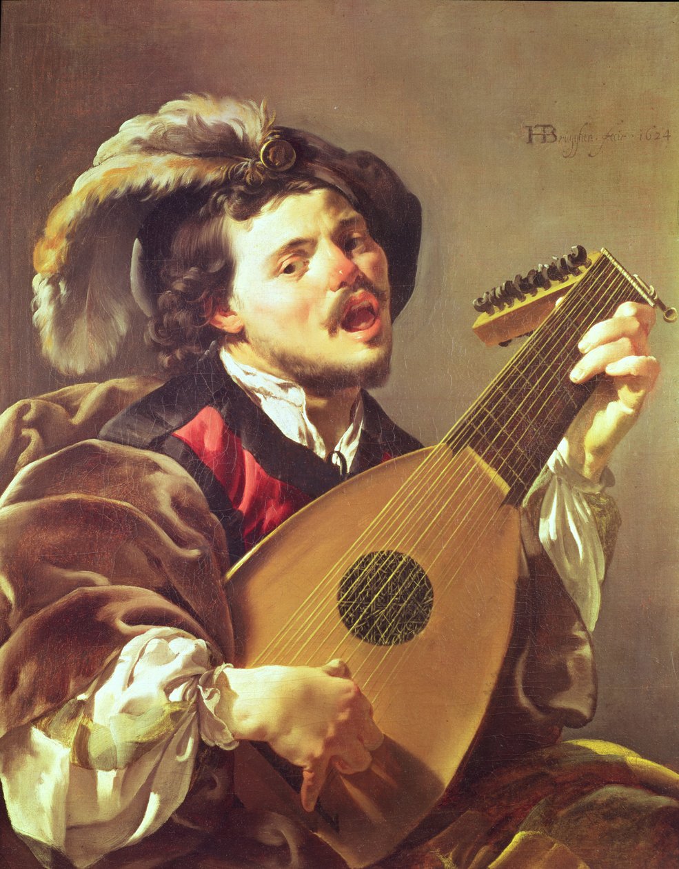 Lutniarz, 1624 autorstwa Hendrick ter Brugghen