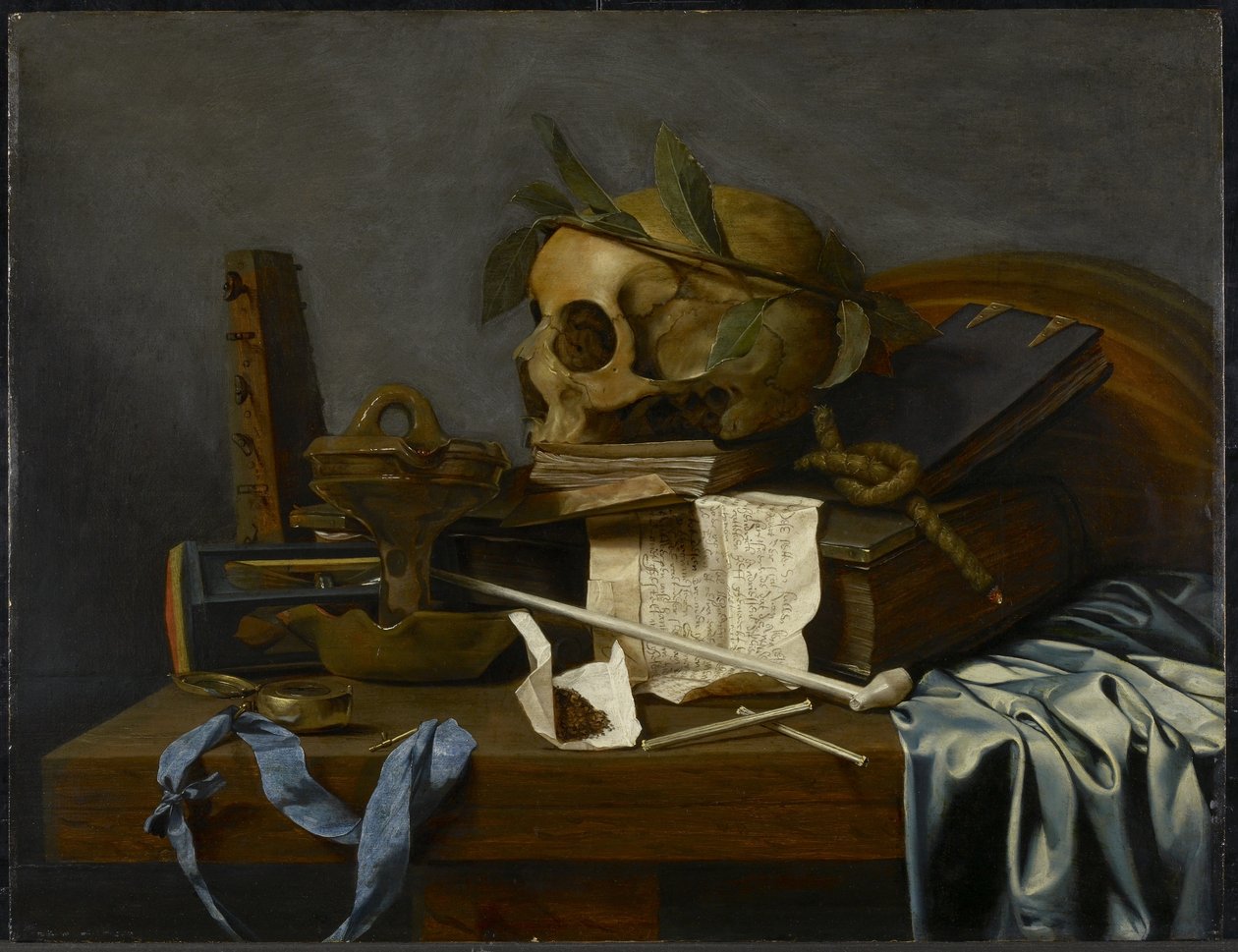 Martwa natura (Vanitas), c.1637 autorstwa Hendrick Andriessen