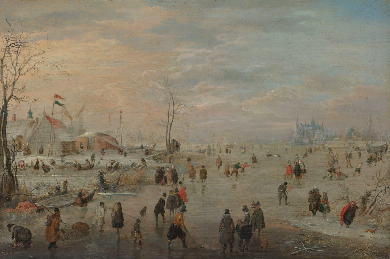 Ciesząc się lodem autorstwa Hendrick Avercamp