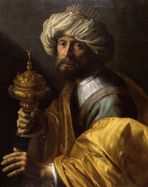 Portret dżentelmena jako Caspar autorstwa Hendrick Bloemaert
