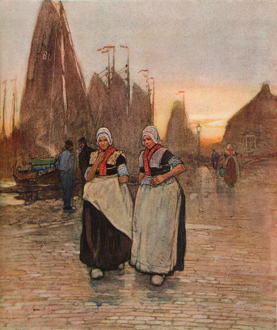 Na nabrzeżu, ok. 1902 r. autorstwa Hendrick Cassiers