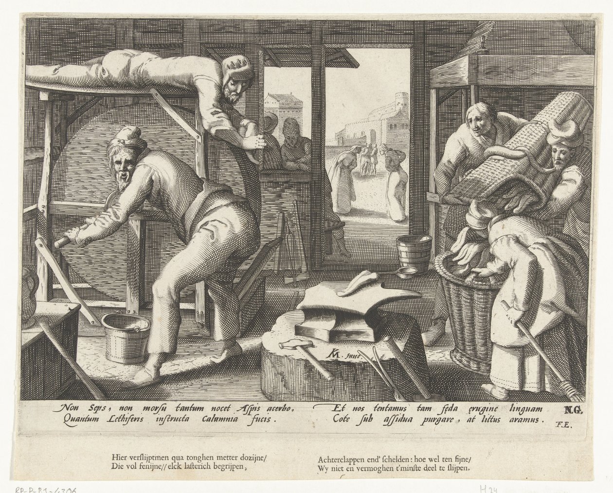 Temperówka do języka autorstwa Hendrick Goltzius (attributed to workshop of)