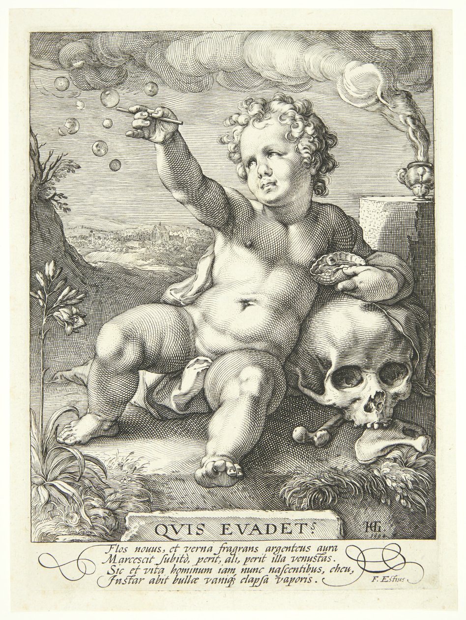 Alegoria przemijania życia („Quis Evadet?”) autorstwa Hendrick Goltzius