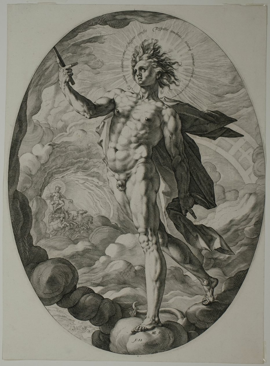 Apollo autorstwa Hendrick Goltzius