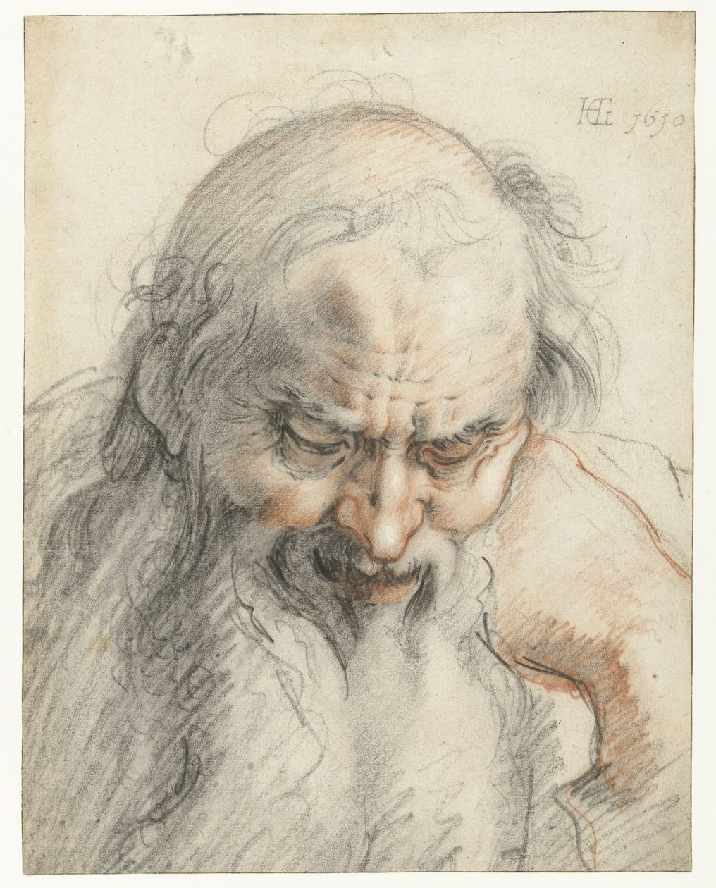 Popiersie starego człowieka autorstwa Hendrick Goltzius