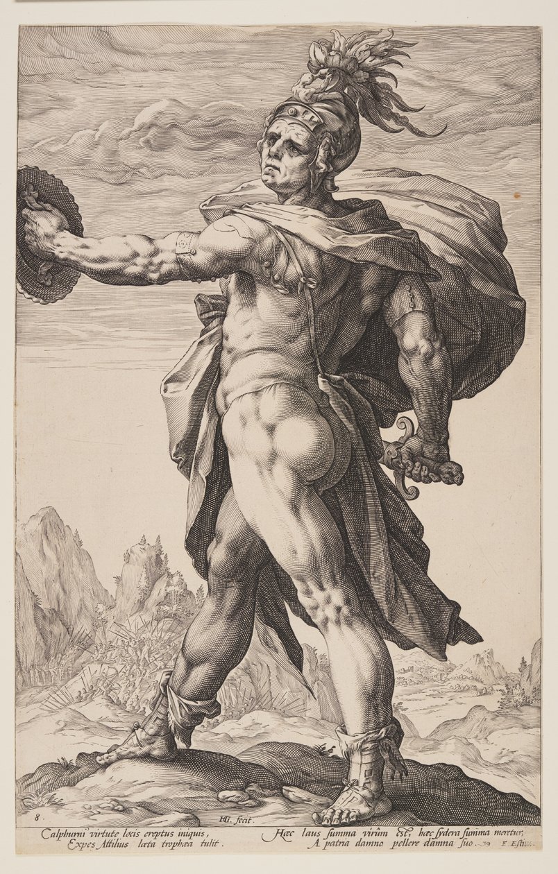 Kalpurniusz, z "Bohaterów rzymskich autorstwa Hendrick Goltzius