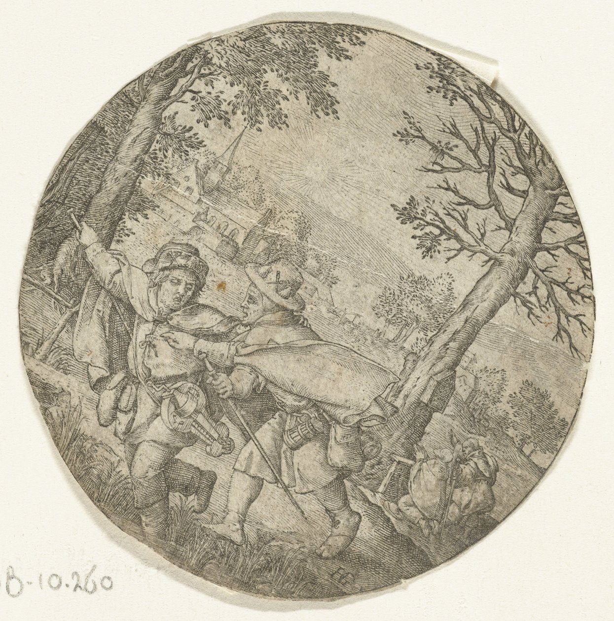 Ślepy prowadzi ślepego autorstwa Hendrick Goltzius