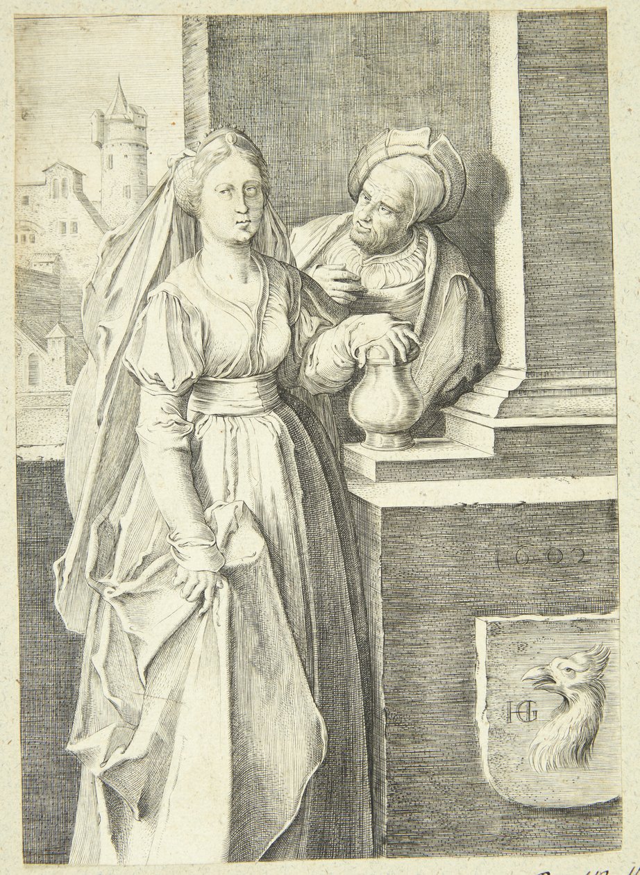 Dziwna para autorstwa Hendrick Goltzius