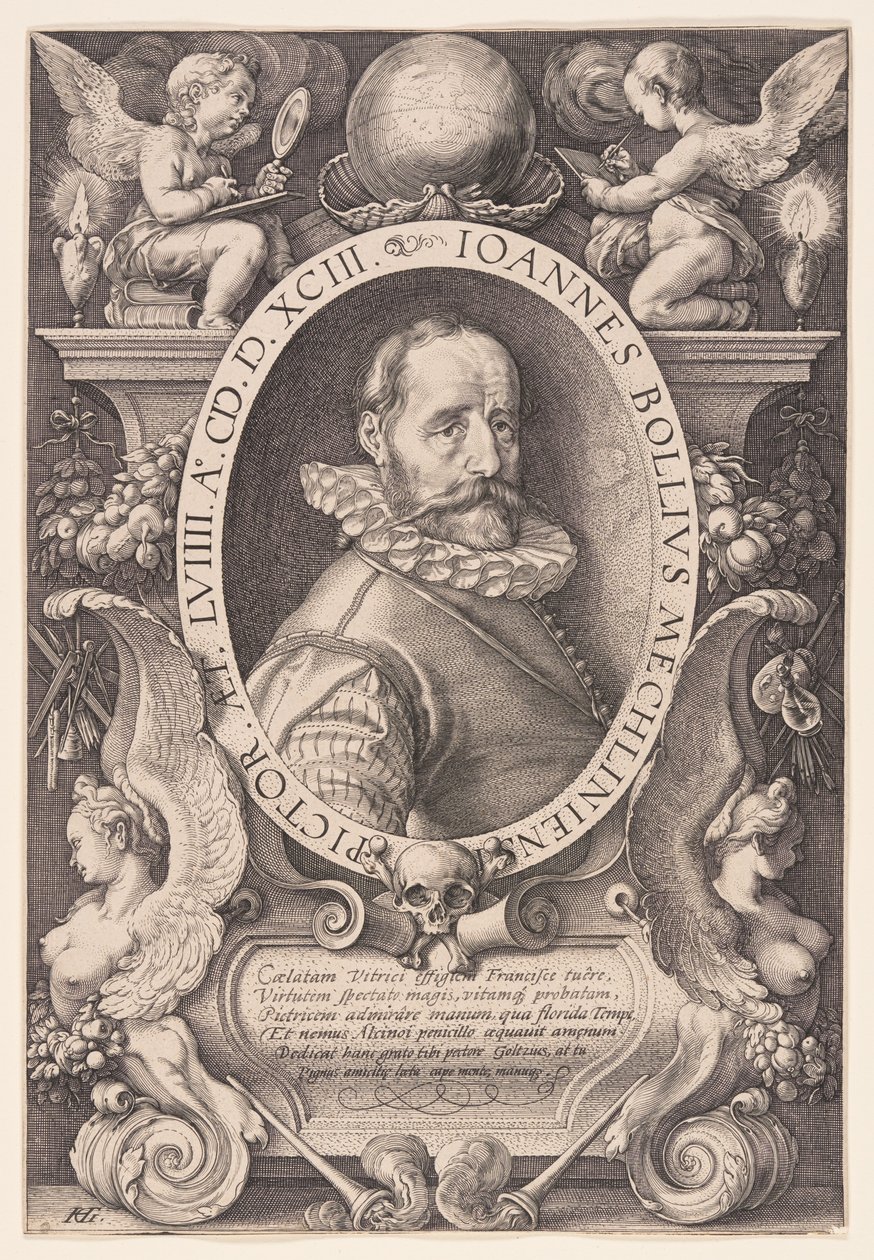 Hans Bol autorstwa Hendrick Goltzius