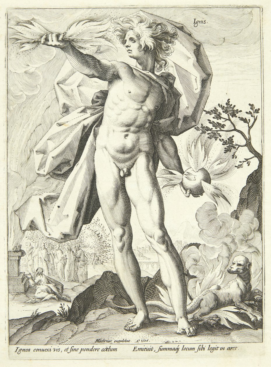 Ild (Ogień) autorstwa Hendrick Goltzius