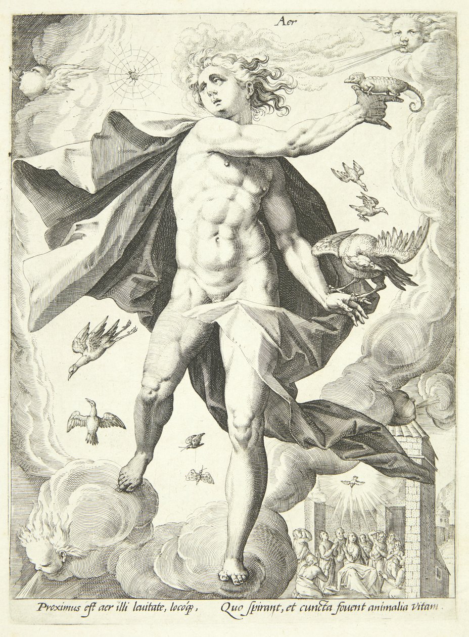 Powietrze (powietrze) autorstwa Hendrick Goltzius