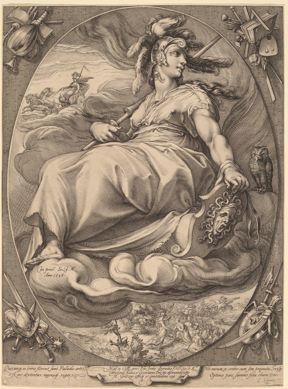 Minerwa autorstwa Hendrick Goltzius