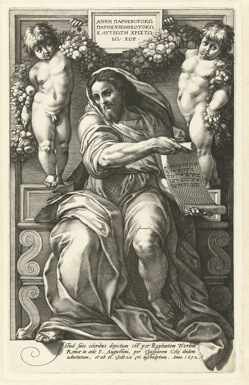 Prorok Izajasz autorstwa Hendrick Goltzius
