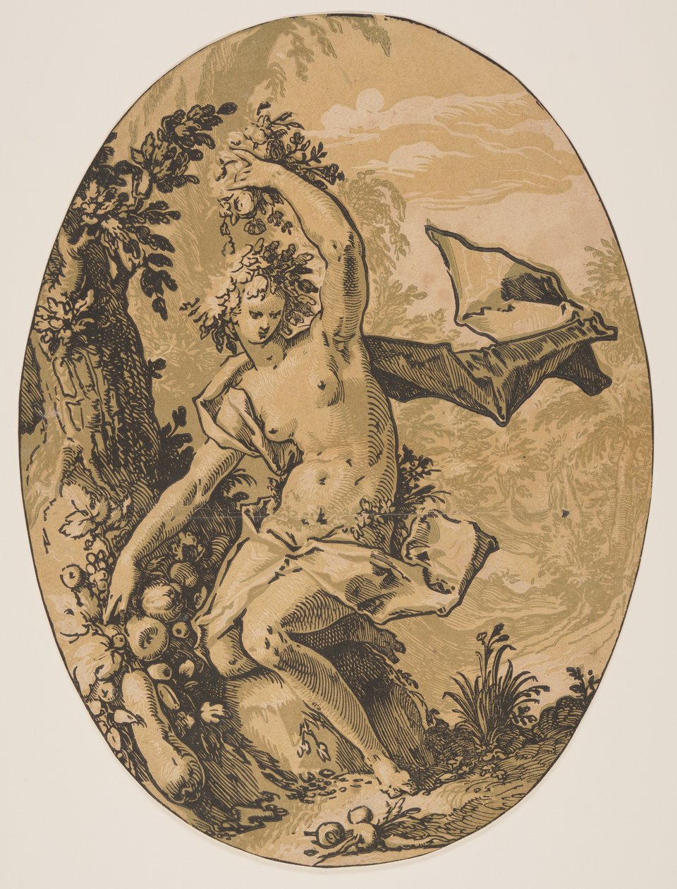Prozerpina, z Bóstwa autorstwa Hendrick Goltzius