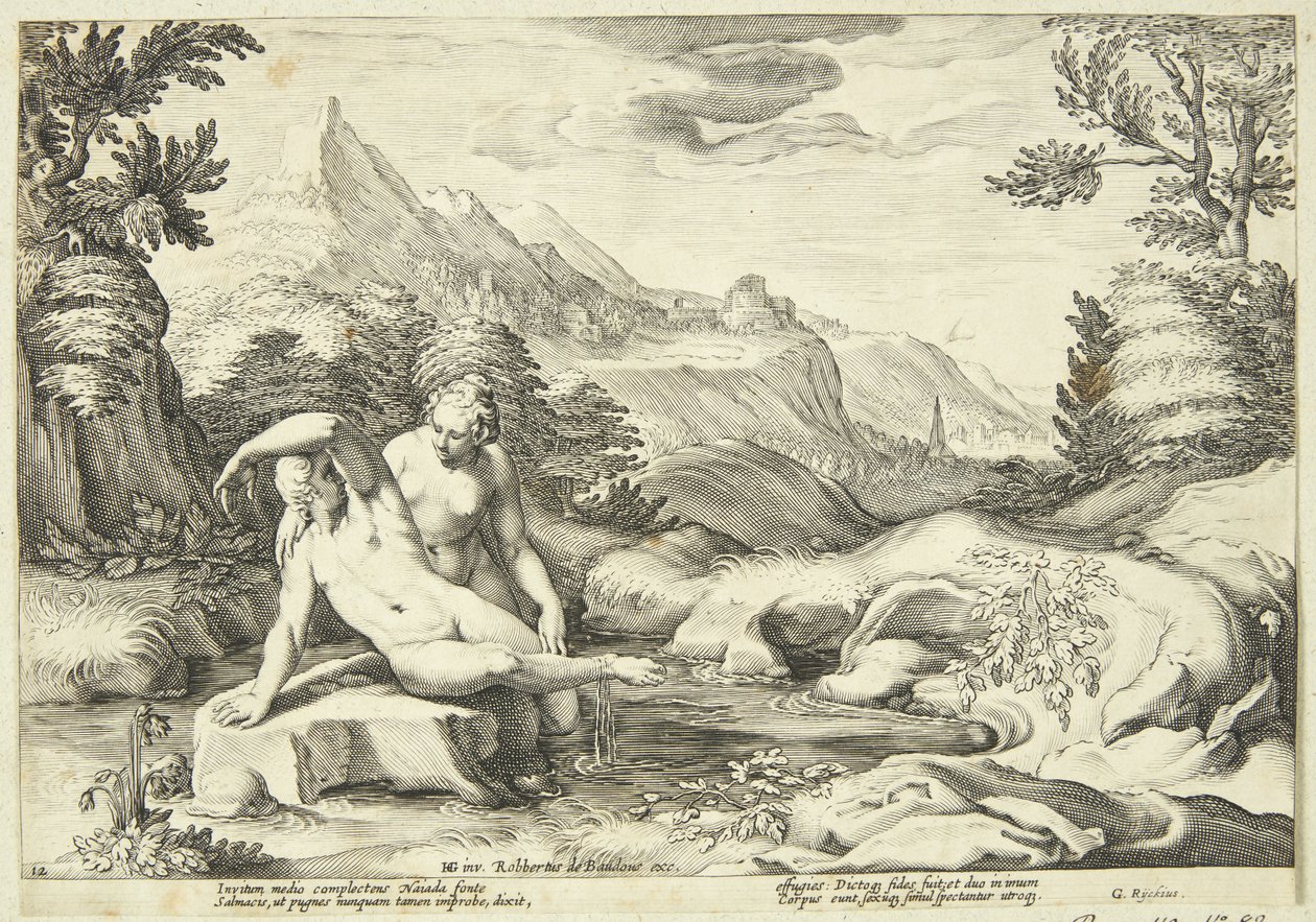 Salmacis i Hermafrodyt autorstwa Hendrick Goltzius
