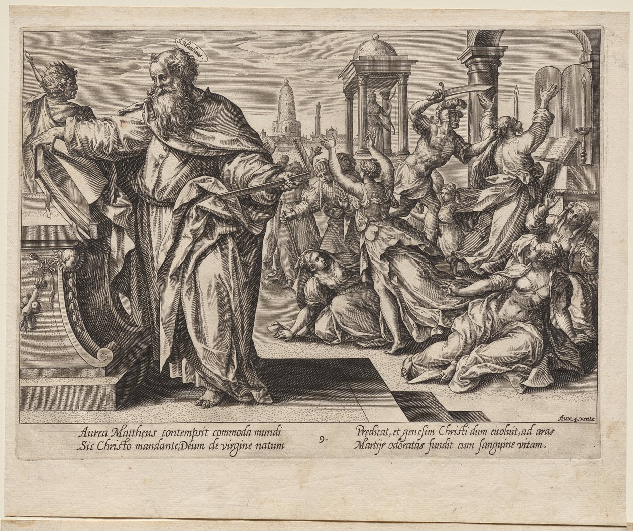 Św. Mateusz autorstwa Hendrick Goltzius