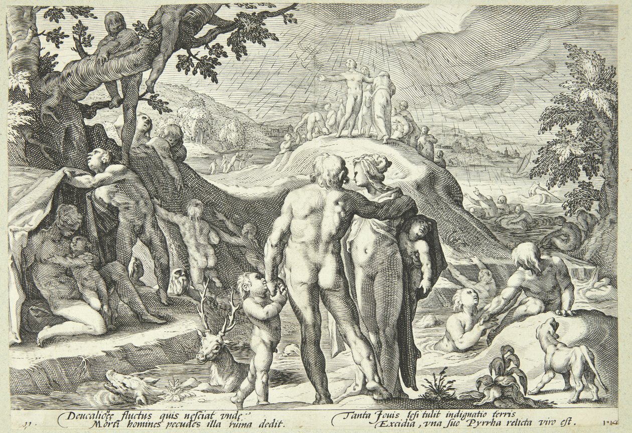 Powódź autorstwa Hendrick Goltzius
