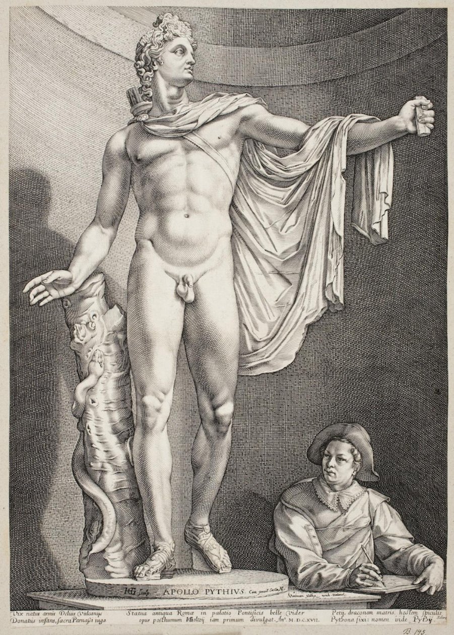 Apollo Belvedere autorstwa Hendrick Goltzius
