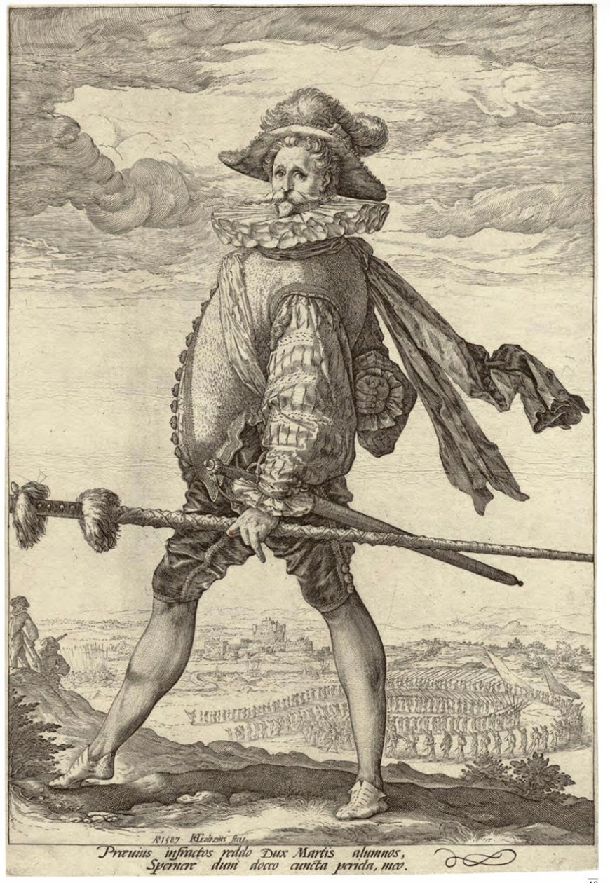 Kapitan piechoty autorstwa Hendrick Goltzius