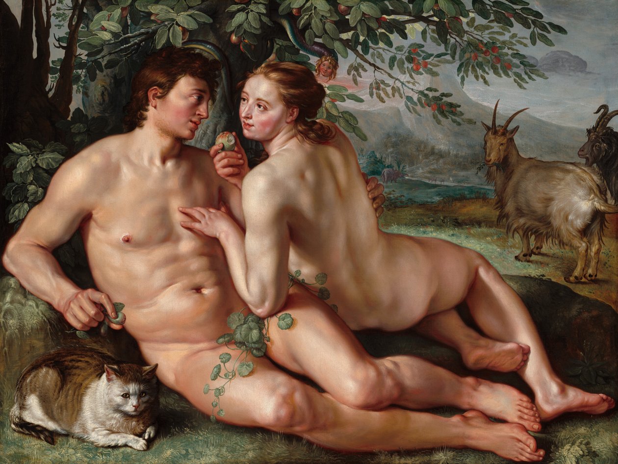 Upadek człowieka autorstwa Hendrick Goltzius