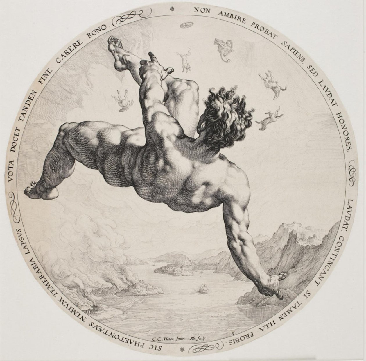 Cztery hańby - Faeton autorstwa Hendrick Goltzius