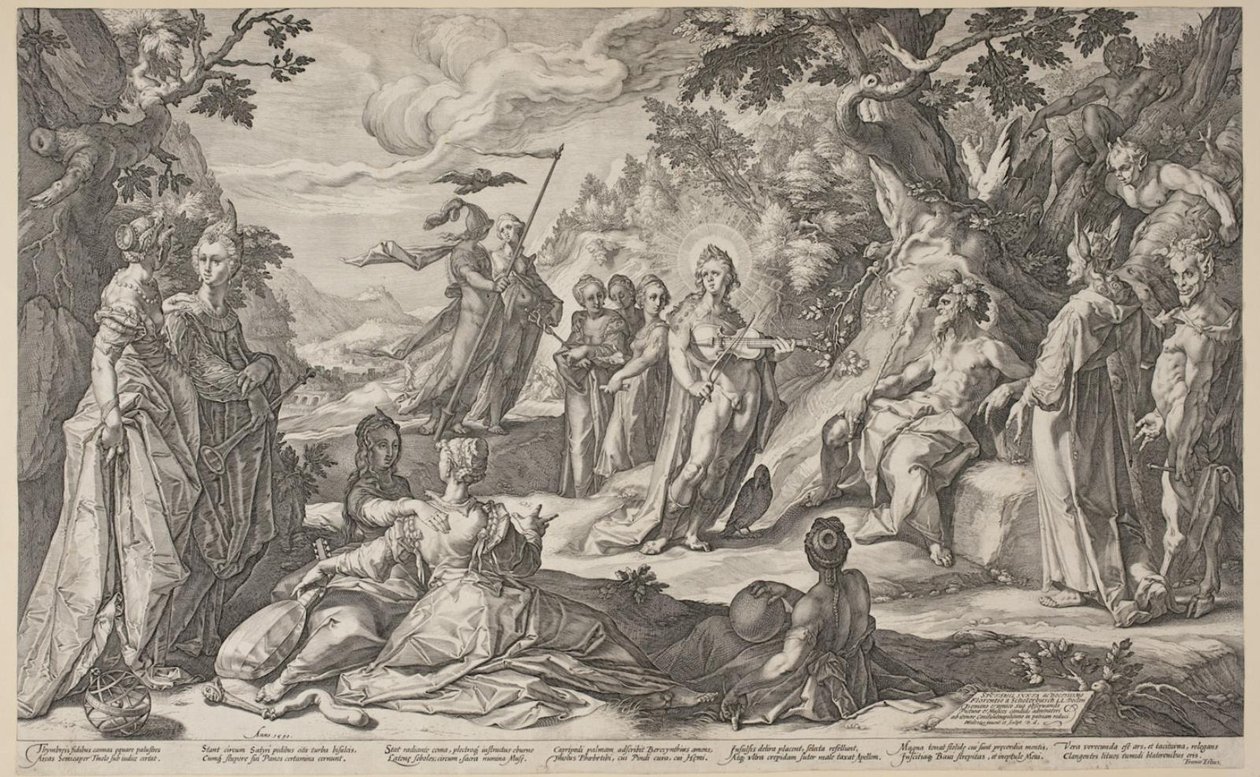 Wyrok Midasa autorstwa Hendrick Goltzius