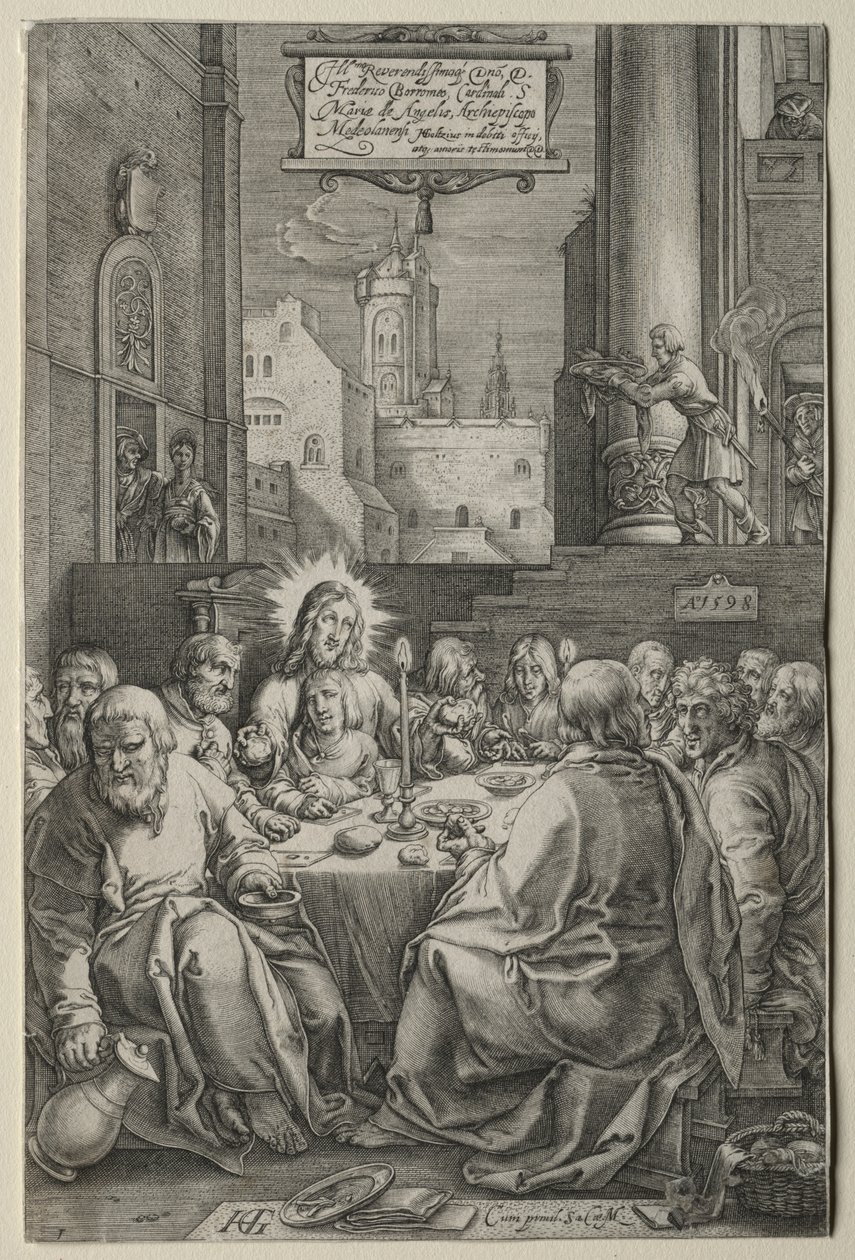 Pasja: Ostatnia Wieczerza autorstwa Hendrick Goltzius
