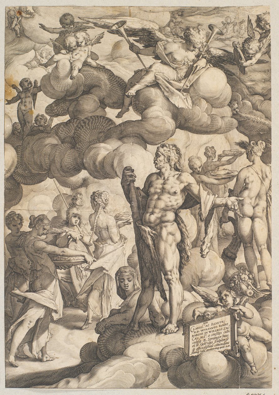 Wesele Kupidyna i Psyche autorstwa Hendrick Goltzius