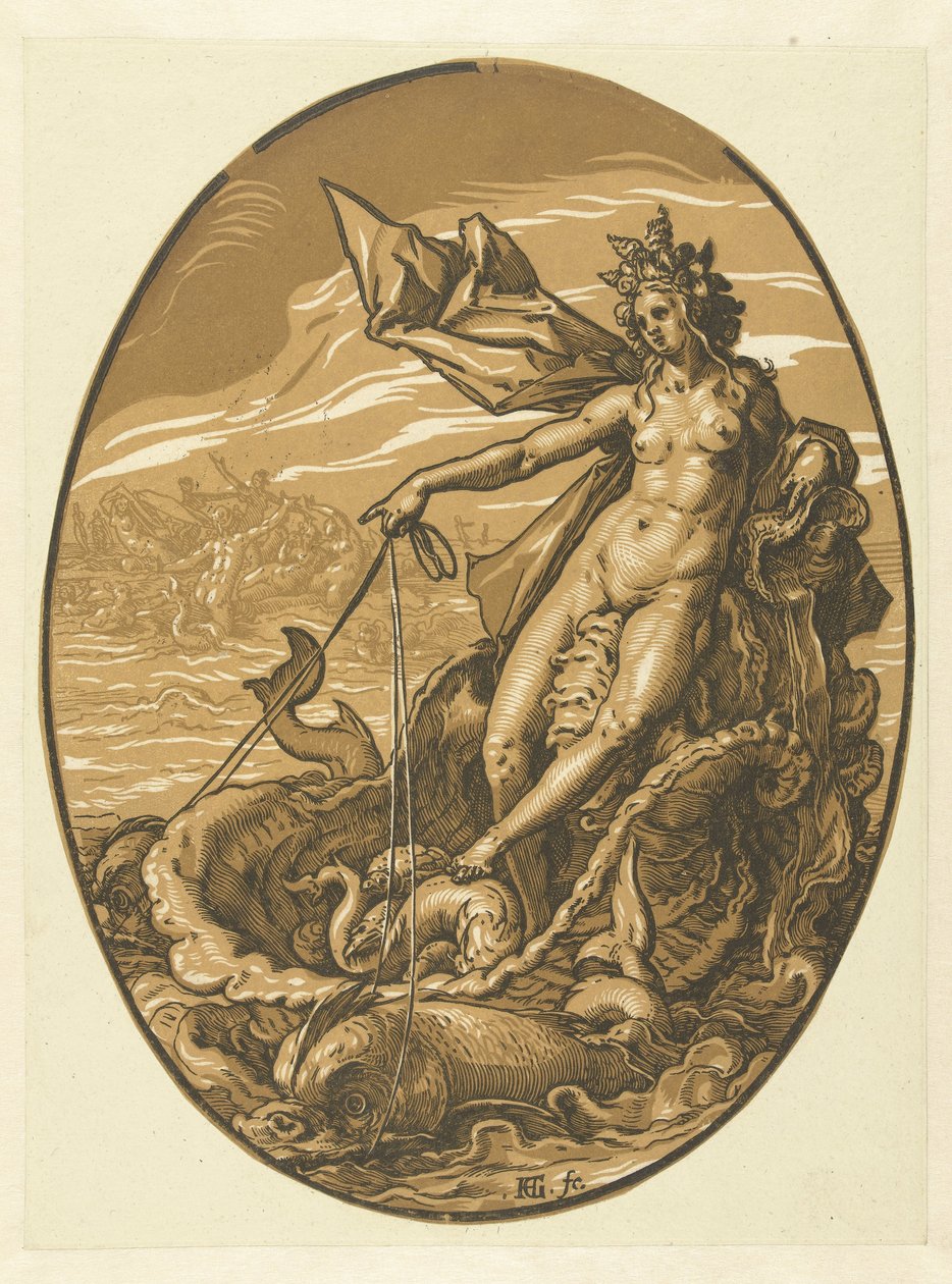 tetys Bogowie i Boginie (tytuł serii) autorstwa Hendrick Goltzius