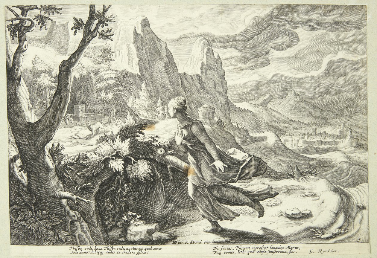 To być przestraszone przez lwa! autorstwa Hendrick Goltzius
