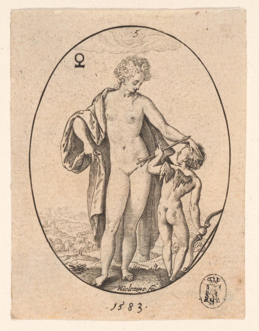 Wenus i Kupidyn autorstwa Hendrick Goltzius
