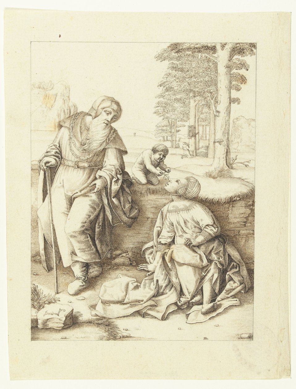 Święta Rodzina autorstwa Hendrick Hondius (I)