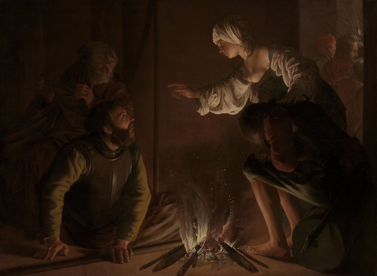 Odmowa św. Piotra autorstwa Hendrick Jansz Terbrugghen