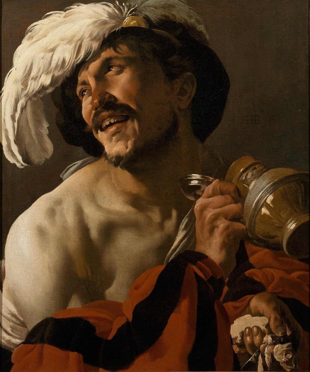 Wesoły pijący, 1625 autorstwa Hendrick Jansz Terbrugghen