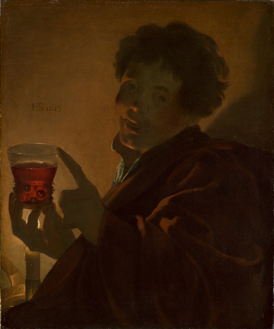 Chłopiec z kieliszkiem autorstwa Hendrick ter Brugghen