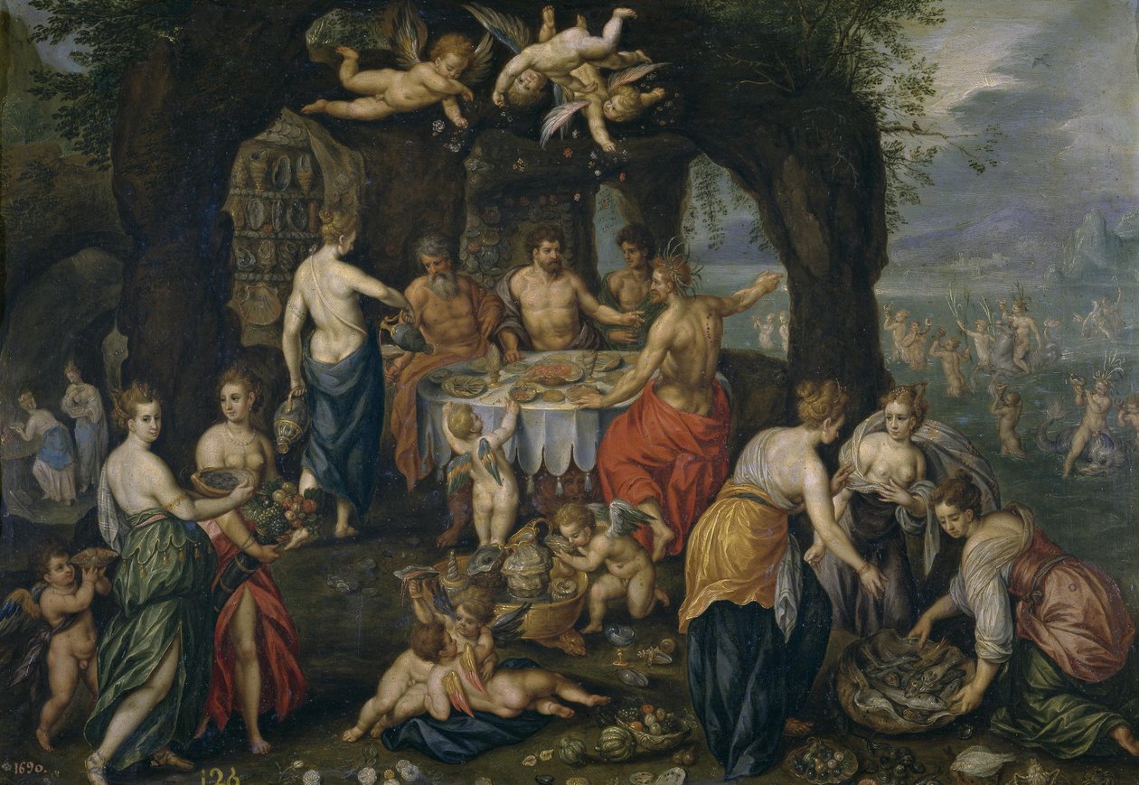 Bankiet Achelousa autorstwa Hendrick de Clerck