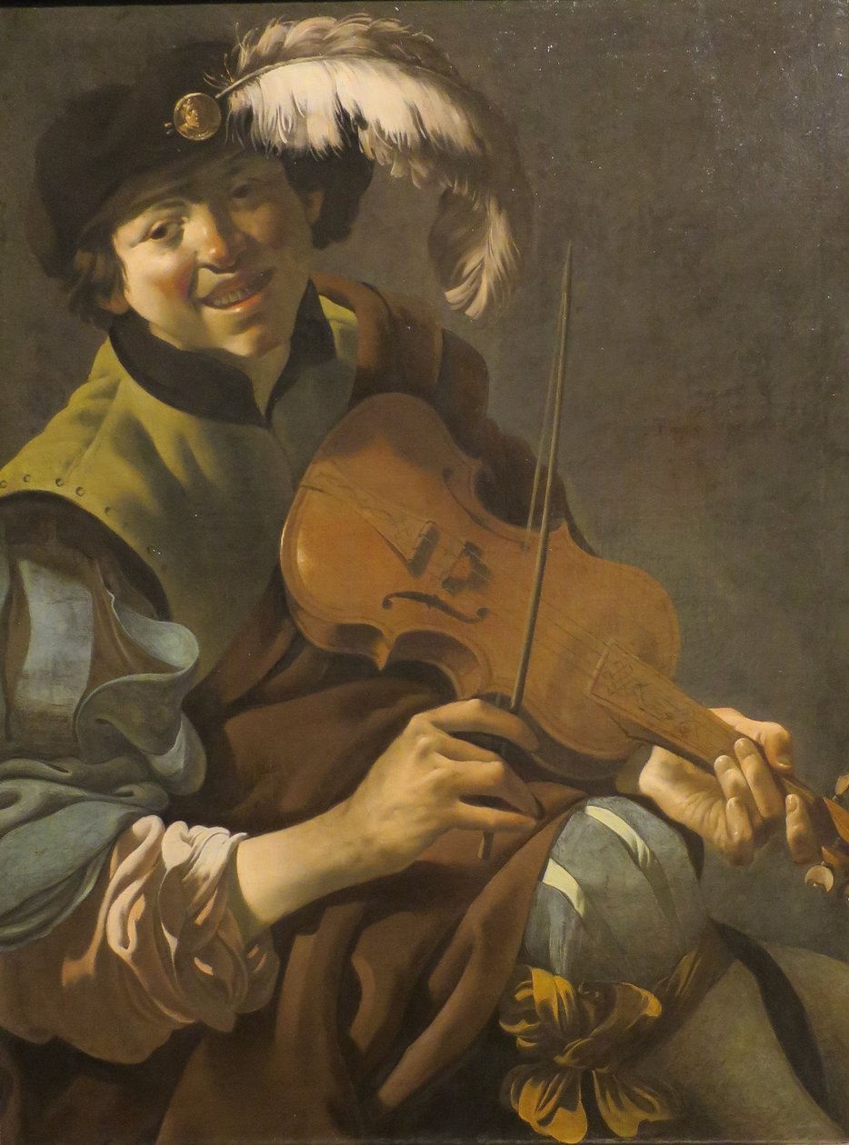 Holenderski: Chłopiec skrzypek Chłopiec skrzypek autorstwa Hendrick ter Brugghen