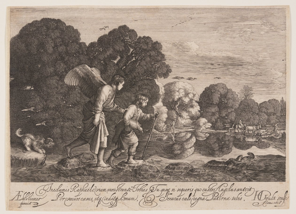 Tobiasz i Anioł Gabriel autorstwa Hendrick von Goudt