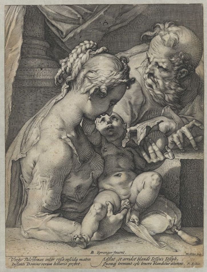 święta Rodzina autorstwa Hendrik Goltzius
