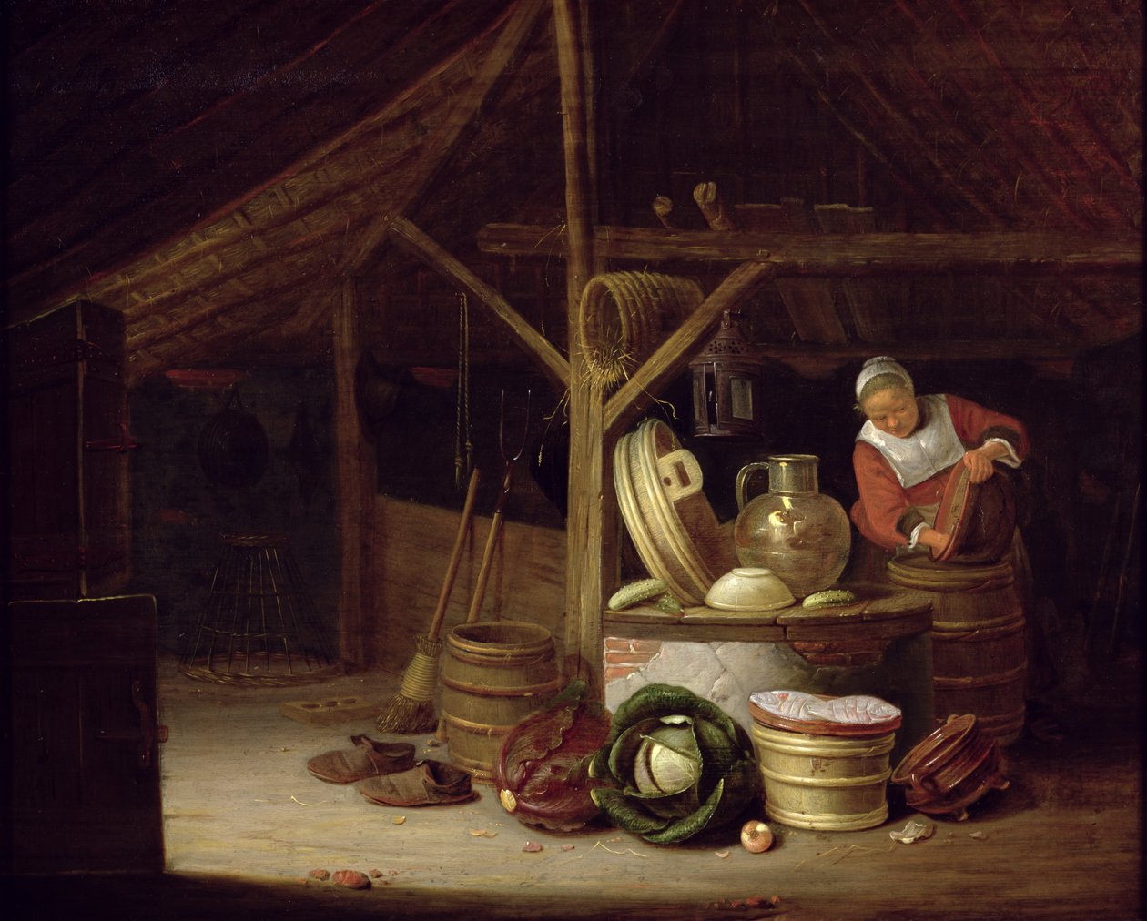 Wnętrze kuchni autorstwa Hendrik Martensz Sorgh