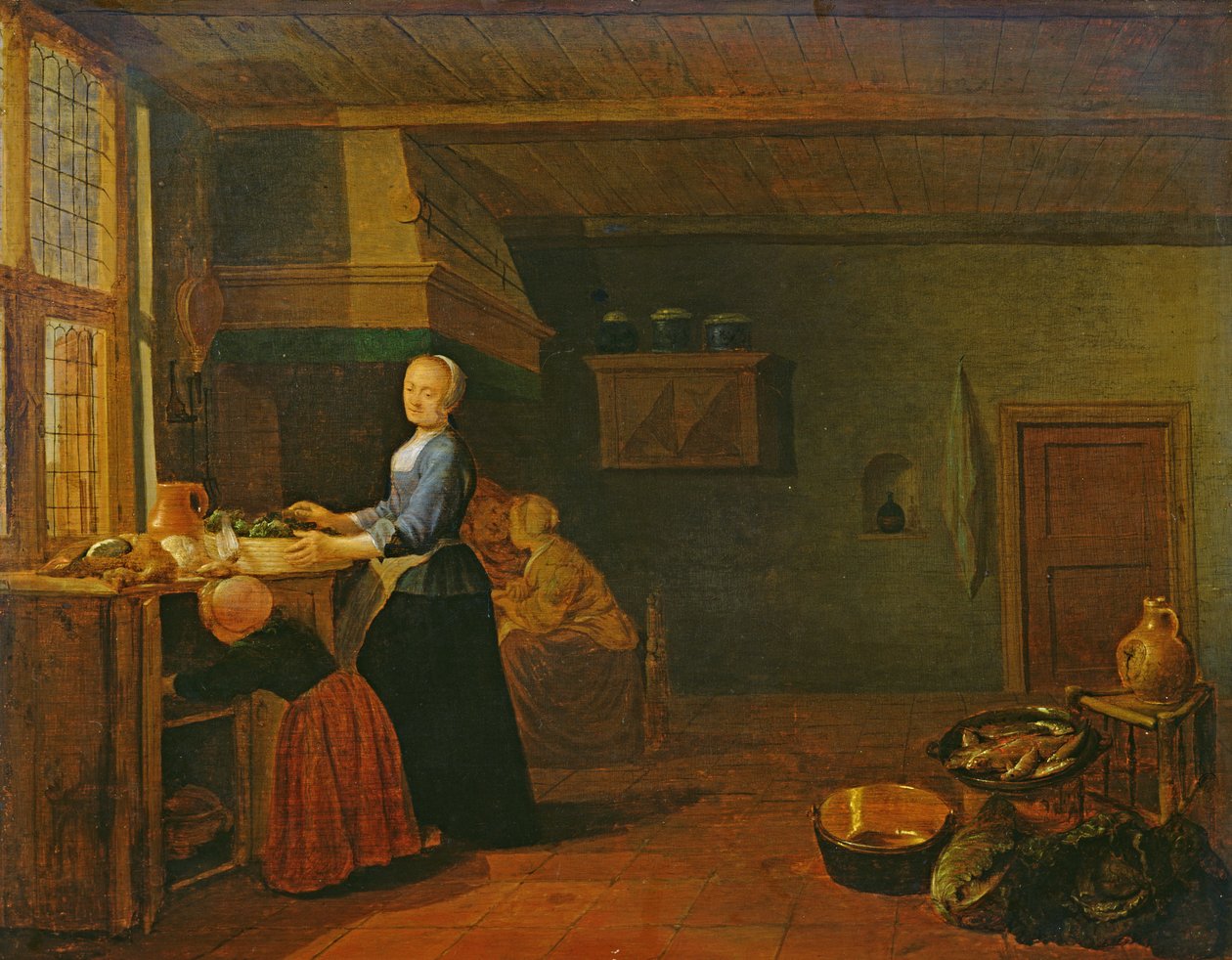Wnętrze kuchni autorstwa Hendrik Martensz Sorgh