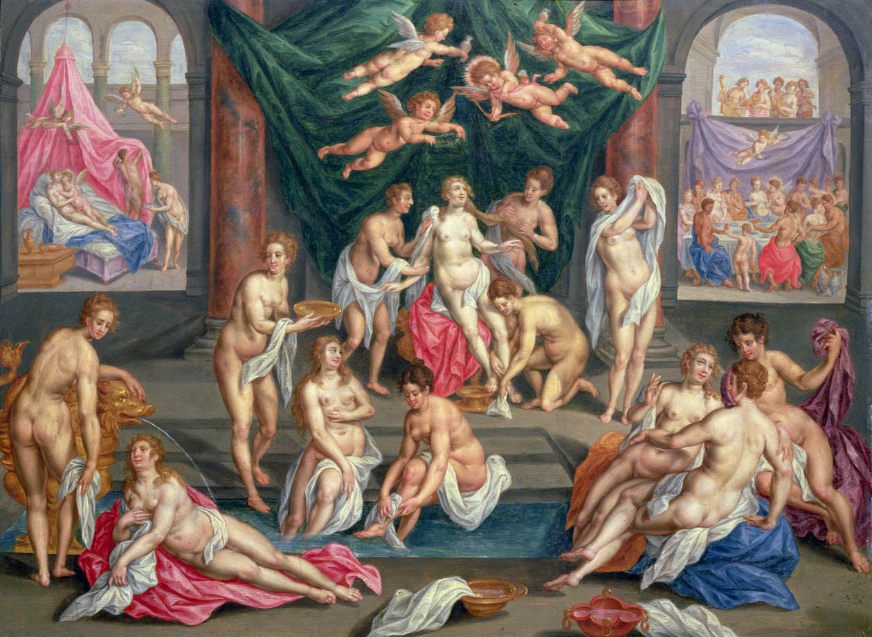 Historia Kupidyna i Psyche autorstwa Hendrick de Clerck