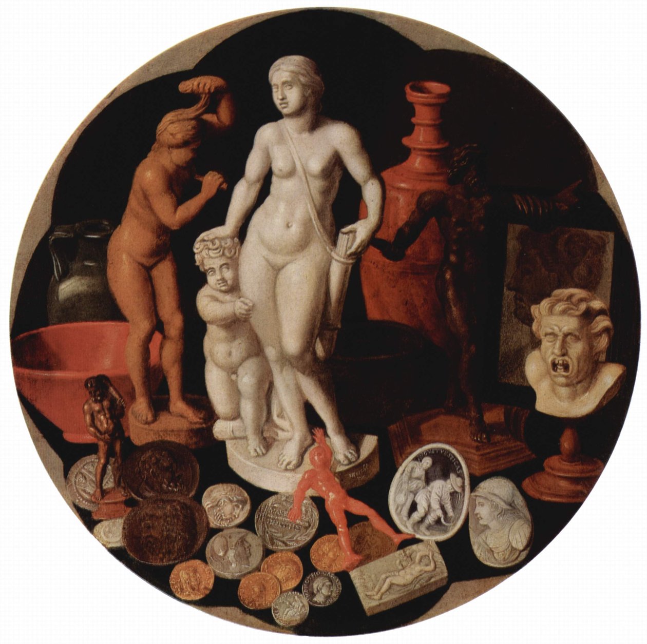 Martwa natura z kolekcją rarytasów autorstwa Hendrik van der Borcht the elder