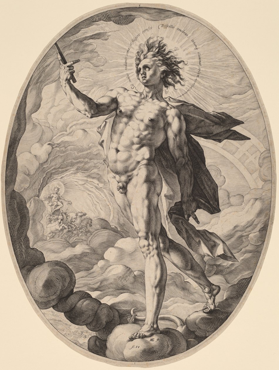 Apollo autorstwa Hendrik Goltzius