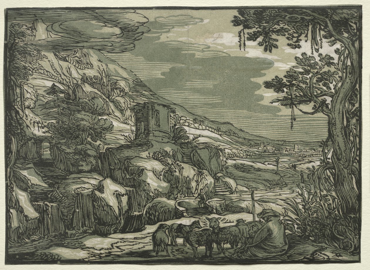 Krajobraz Arkadii, ok. 1930 r. 1615. autorstwa Hendrik Goltzius