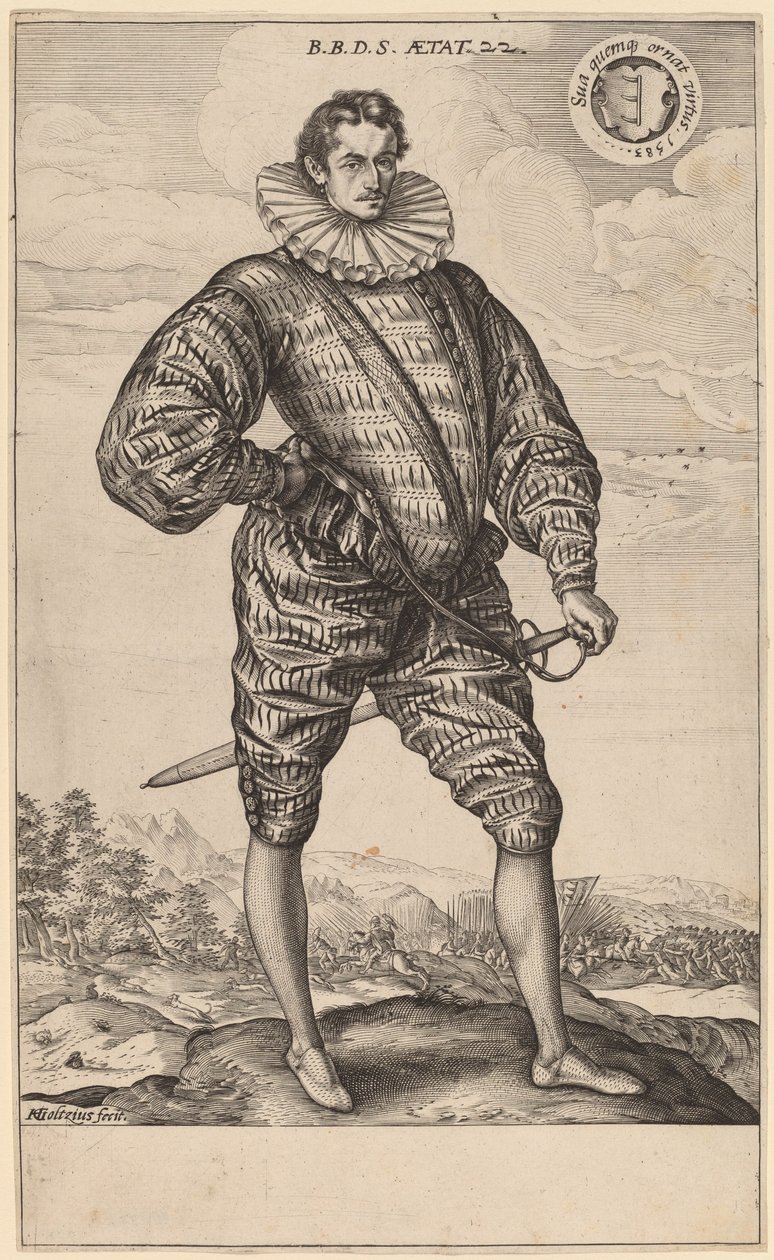Balthasar Bathory de Somloy autorstwa Hendrik Goltzius