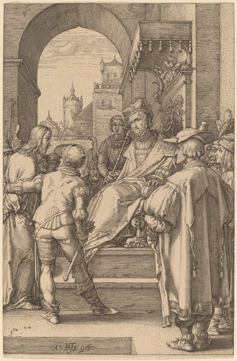 Chrystus przed Piłatem autorstwa Hendrik Goltzius