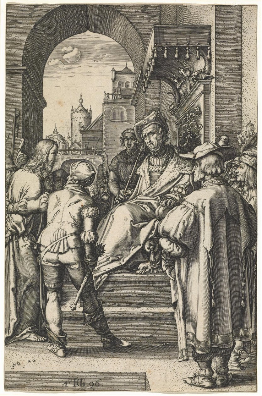 Chrystus przed Piłatem autorstwa Hendrik Goltzius