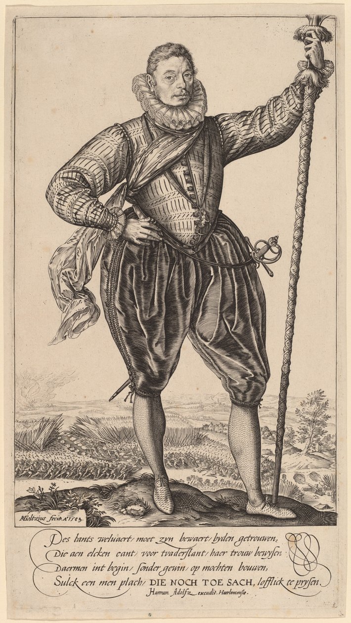 Gerrit de Jong autorstwa Hendrik Goltzius